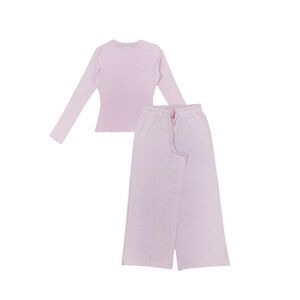Linea Womens/Ladies Cotton Lightweight Pajama Set / Pink
